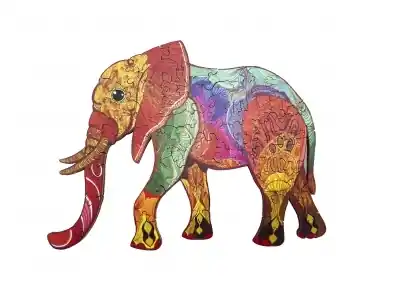 Ywow Träpussel - Elefant (53) | Klar att skickas