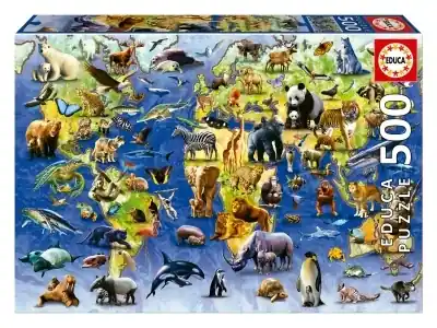Riktigt fynd | Educa One Hundred Endangered Species (500)