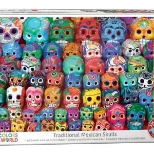 EuroGraphics Traditional Mexican Skulls (1000) - Rea