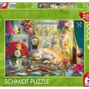 Bara idag - Schmidt Puzzle Time with the Cat (1000)