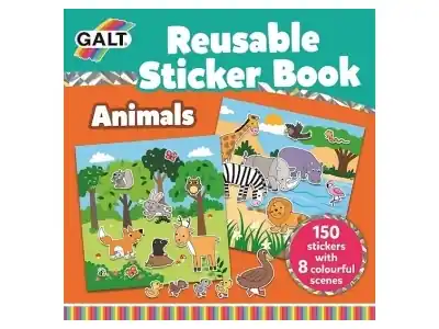 Galt Reusable Sticker Book - Animals | Specialpris