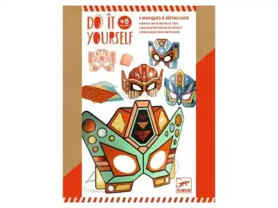 Extra bra pris - Djeco Do It Your Self - 4 Masks With Metallic Foil