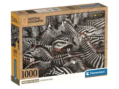 Spara nu | Clementoni National Geographics - Burchell Zebras (1000)