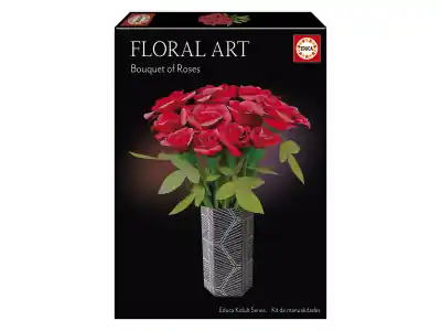 Nedsatt pris - Educa Floral Art - Bukett med Rosor