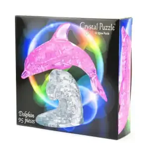 Crystal Puzzle Dolphin - Pink (95) - Nyhet i webbutiken
