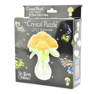 Crystal Puzzle Six Roses - Yellow (47) - Precis tillagt