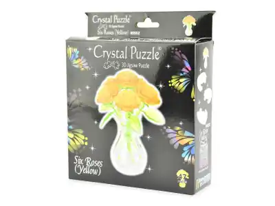 Crystal Puzzle Six Roses - Yellow (47) - Precis tillagt