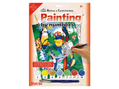 Begränsat antal | Royal & Langnickel Painting by Numbers - Tropical Birds