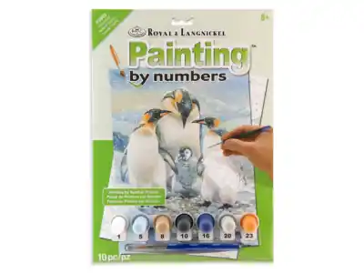Royal & Langnickel Painting by Numbers - Penguin Family - Toppkvalitet