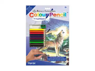 Royal & Langnickel Colour Pencil by Numbers - Wolves by Stream | Köp online