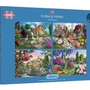 Bästa pris - Gibsons Flora & Fauna (4 x 500)