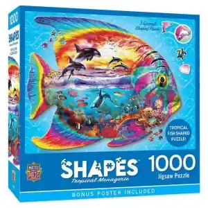 MasterPieces Shapes - Tropical Menagerie (1000) | Försäljningssuccé