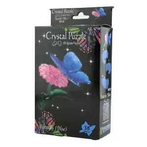 Crystal Puzzle Butterfly - Blue (38) - Nytt lägre pris