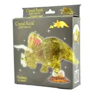 Bästsäljare | Crystal Puzzle Triceratops - Green (61)