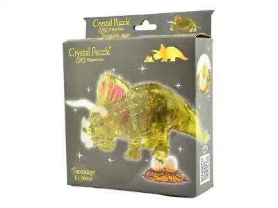 Bästsäljare | Crystal Puzzle Triceratops - Green (61)