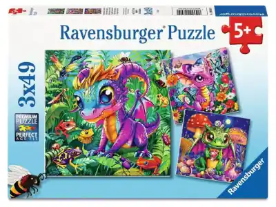 Sänkt pris - Ravensburger Baby Garden Dragons (3 x 49)