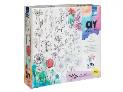 Peliko CIY-Pussel Vattenfärg, Blommor (99) | Klar att skickas