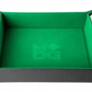 Velvet Folding Dice Tray 10x10 Green with Leather Backing | Populärt just nu