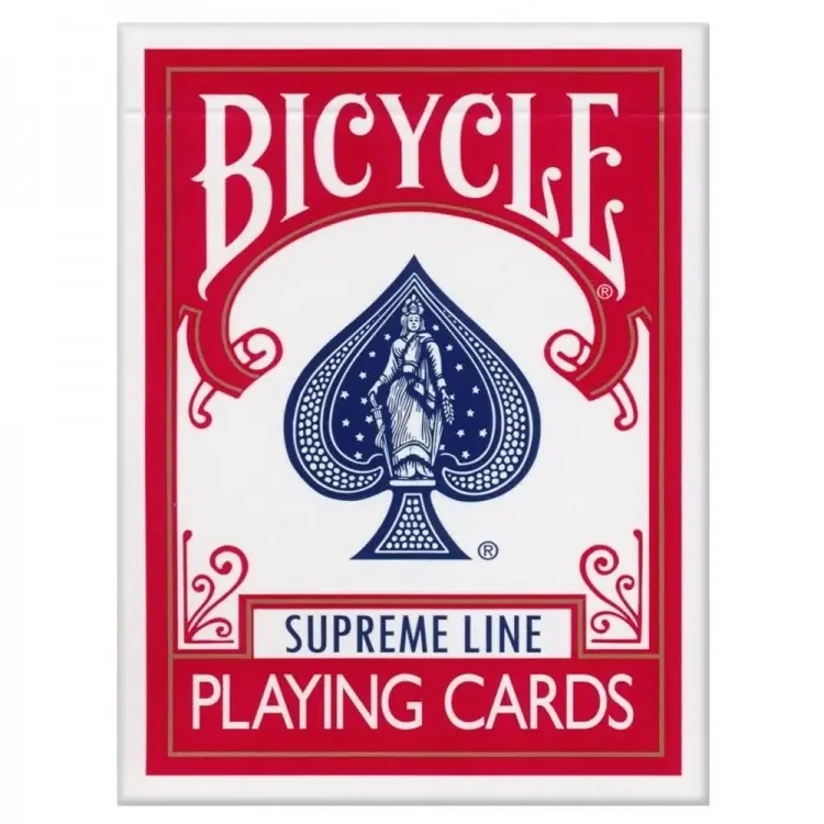 Rabatt - Bicycle Supreme Line Playing Cards Red