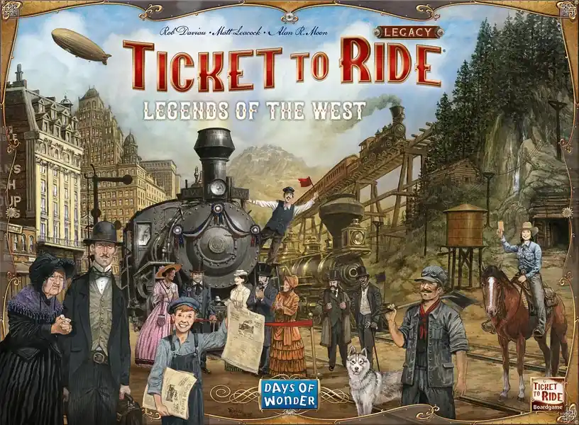 Ticket to Ride Legacy Legends of the West - Endast ett fåtal kvar