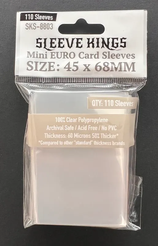 Utförsäljning - Sleeve Kings - Mini Euro Card Sleeves, 45x68mm (110)