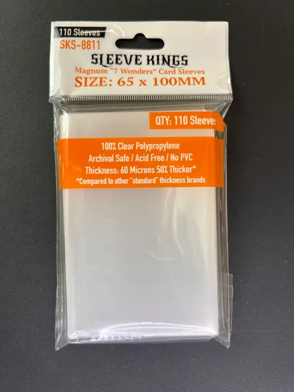 Mycket efterfrågad | Sleeve Kings - Magnum 7 Wonders Card Sleeves, 65x100mm (110)