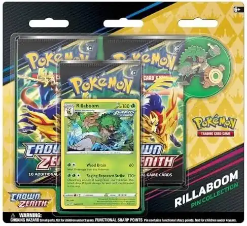 Pokémon TCG - SWSH 12.5 Crown Zenith Rillaboom PinCollection - Nedsatt pris