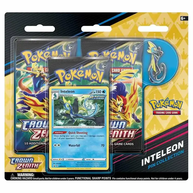 Precis inkommet | Pokémon TCG - SWSH 12.5 Crown Zenith Inteleon PinCollection