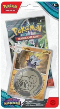 Pokémon TCG - Scarlet & Violet Twilight Masquerade Checklane Blister - Pupitar - Så länge lagret räcker