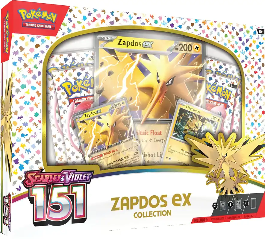 Prissänkt - Pokémon TCG Scarlet & Violet - 151 Zapdos EX Box Collection