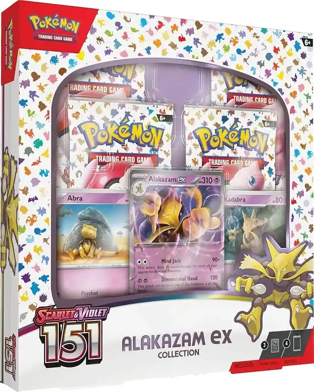 Pokémon TCG Scarlet & Violet - 151 Alakazam ex Box Collection | Deal