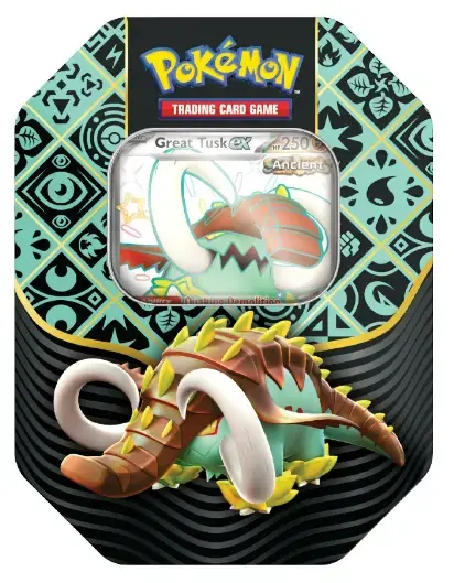 Favorit hos kunderna | Pokémon TCG Scarlet & Violet - Paldean Fates Tin Shiny Great Tusk ex