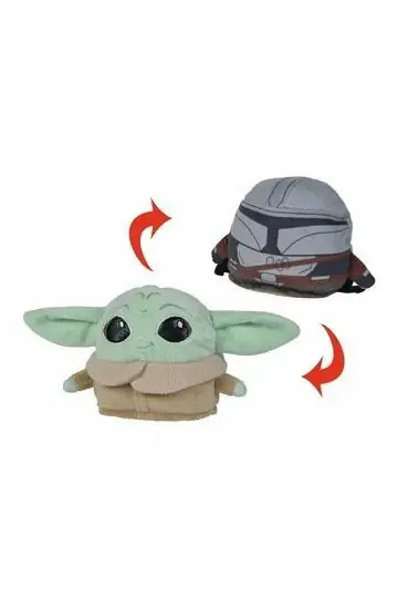 Leksakshallen - Star Wars The Mandalorian Reversible Plush Figure Grogu/Mando 8 cm - Begränsat antal