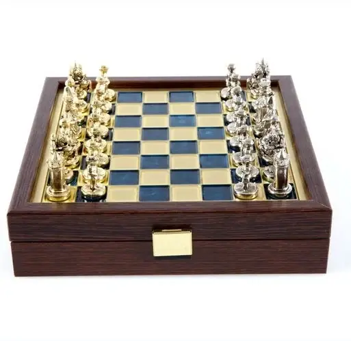 Byzantine Empire Metal Chess Set With 20cm Wooden Chessboard/Box Manopoulos | Beställ online
