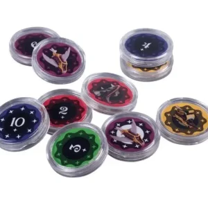72 Coin Capsules 27 mm diameter (Fractured Sky Coin Capsules) - Precis tillagt