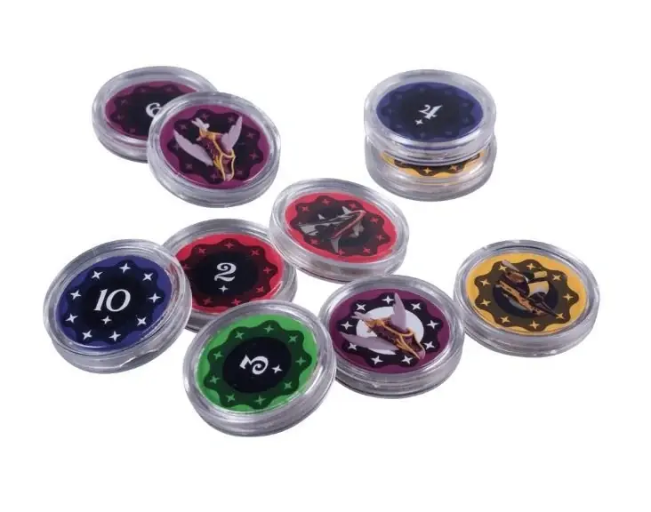 72 Coin Capsules 27 mm diameter (Fractured Sky Coin Capsules) - Precis tillagt