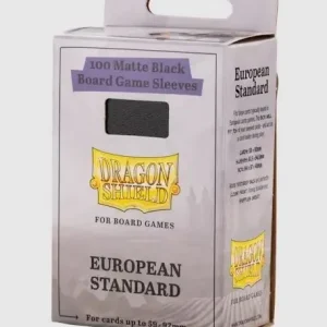 (59x92mm) Board Game Sleeves - European Standard Black Sleeves - Populär