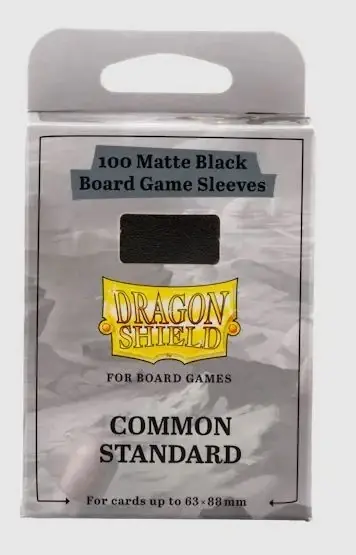 (63x88mm) Board Game Sleeves - Standard Black Sleeves - Nytt i webbutiken
