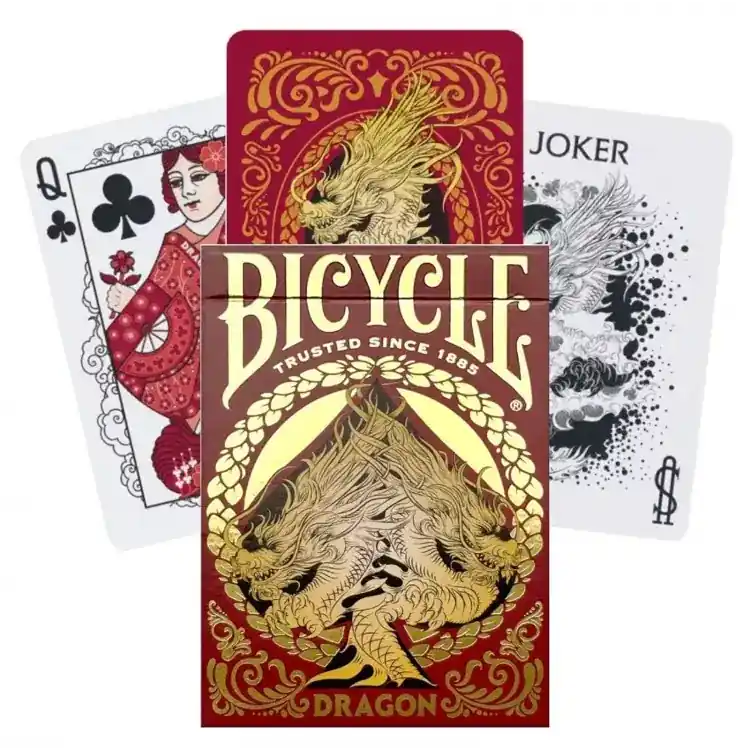 Köp nu | Bicycle Dragon Playing Cards Red