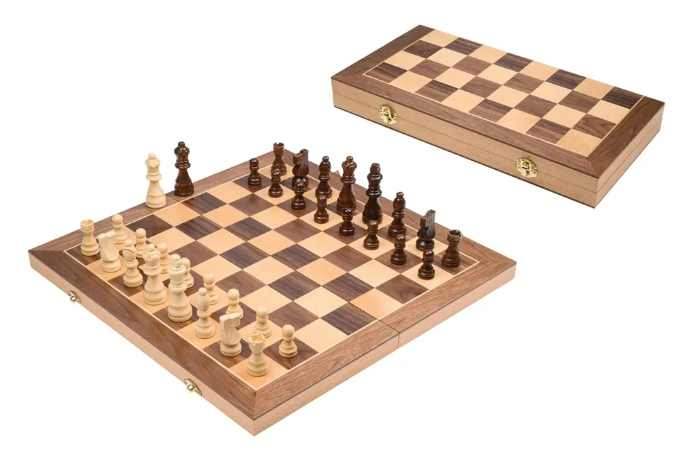 Chess cassette, field 40 mm, with additional pair of queens (2616) | Expressleverans
