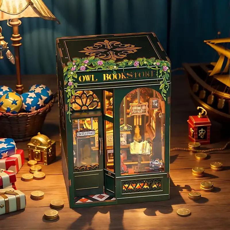 Owl Bookstore - Book Nook Kit - CuteBee - Försäljningssuccé