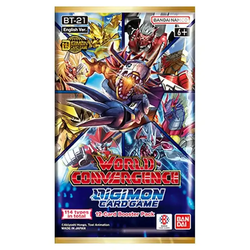 Digimon Card Game - World Convergence BT21 Booster | Precis inkommet