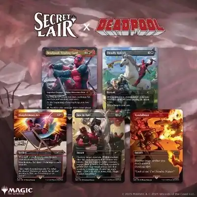 Magic The Gathering Secret Lair Marvel Deadpool (Non Foil) | Fyndpris