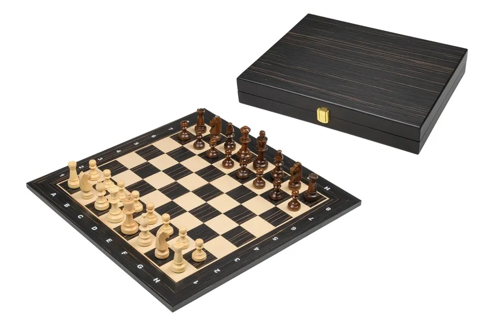 Chess-Set black, Tournament, field 50mm (2515) - Professionell kvalitet