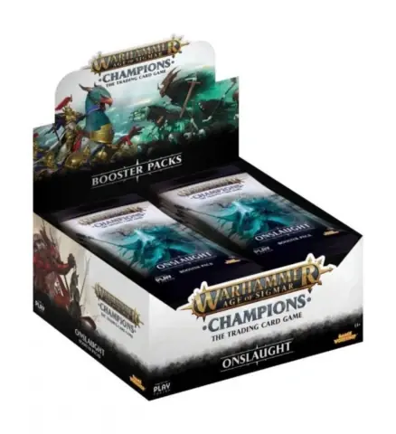 Warhammer Age of Sigmar Champions TCG - Onslaught Booster Display - Efterfrågad