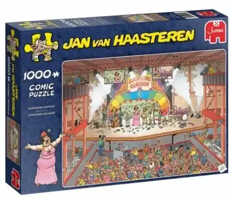 Kan beställas online | 1000 Bitar - Jan Van Haasteren Eurosong Contest pussel