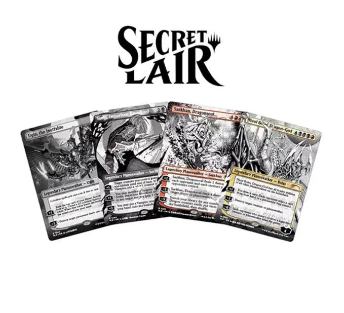 Magic the Gathering Secret Lair Drop WPN Exclusive More Borderless Planeswalkers - Sista chansen