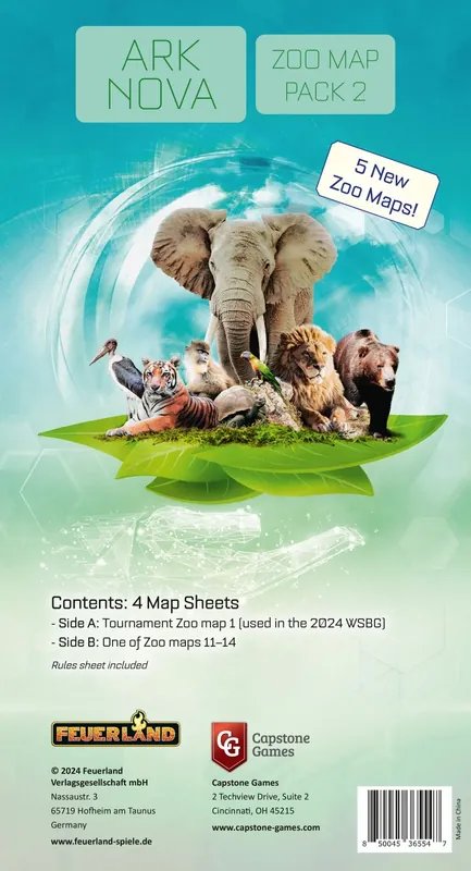 Ark Nova Zoo Map Pack 2 | Köp idag