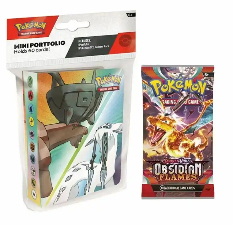 Nyligen lanserat - Pokémon TCG - Scarlet & Violet Obsidian Flames Mini Portfolio plus Booster
