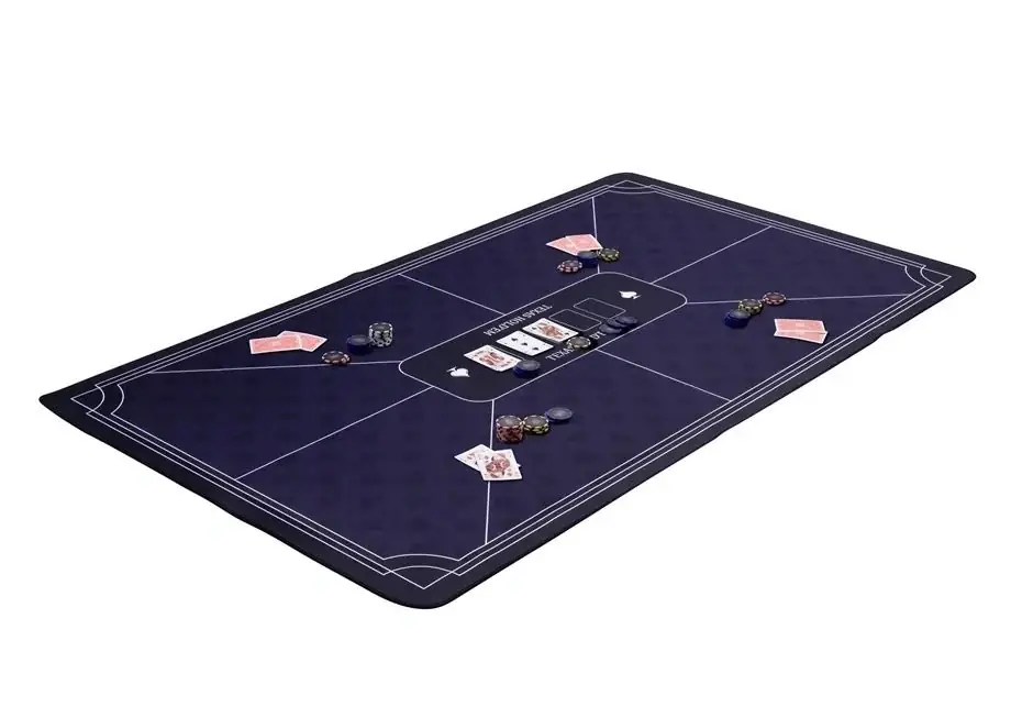 Pokermatta blå (140x80cm) - Försäljningssuccé
